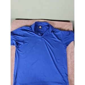 Footjoy Polo Shirt Blue Golf Mens Size Large